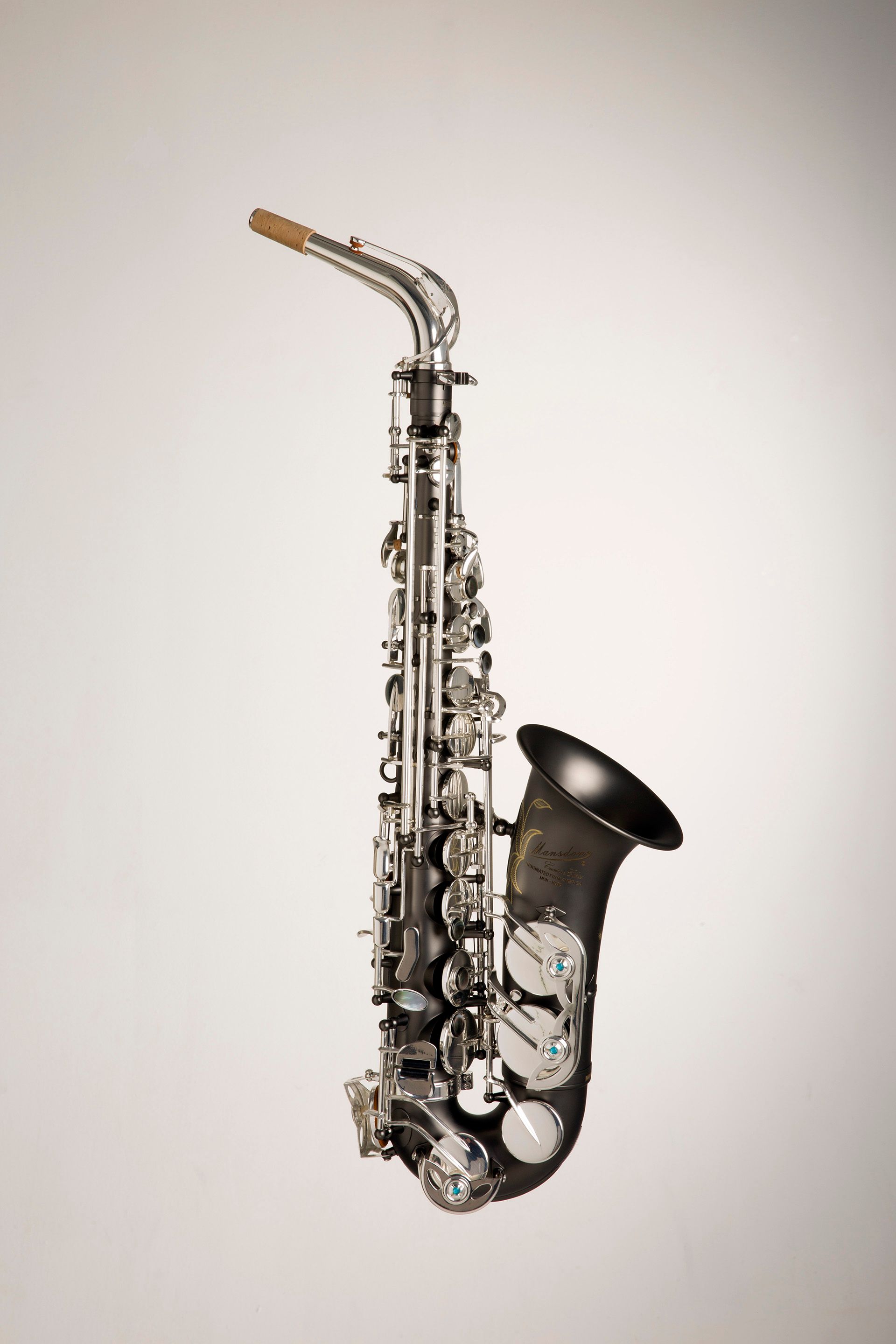 MBS-70 Black Nickel Body Silver Key Alto Saxophone - MANSDONE