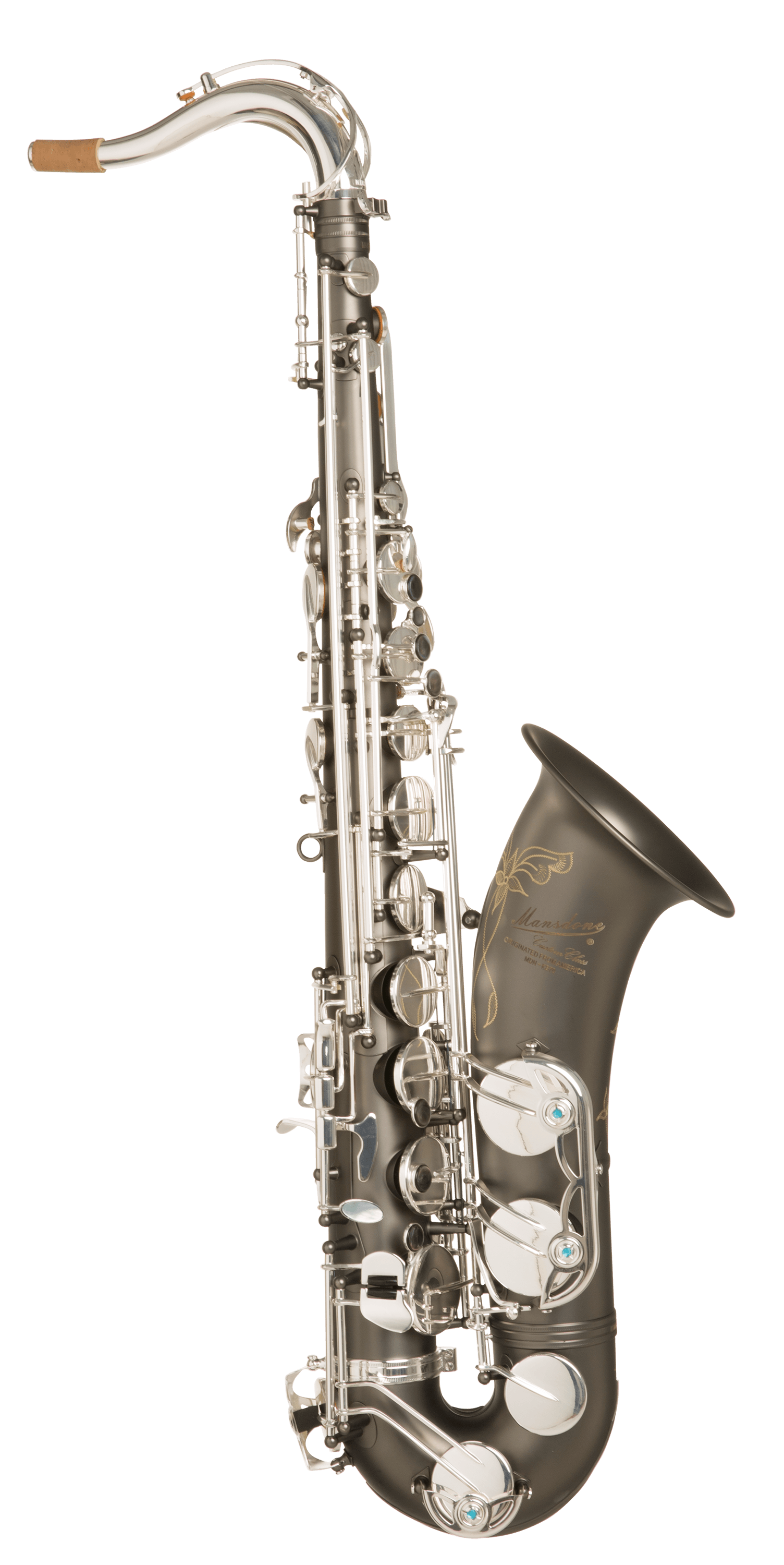 DJふぉい MAGNESSシルバー MBS-70 Black Nickel Body Silver Key Tenor Saxophone - MANSDONE