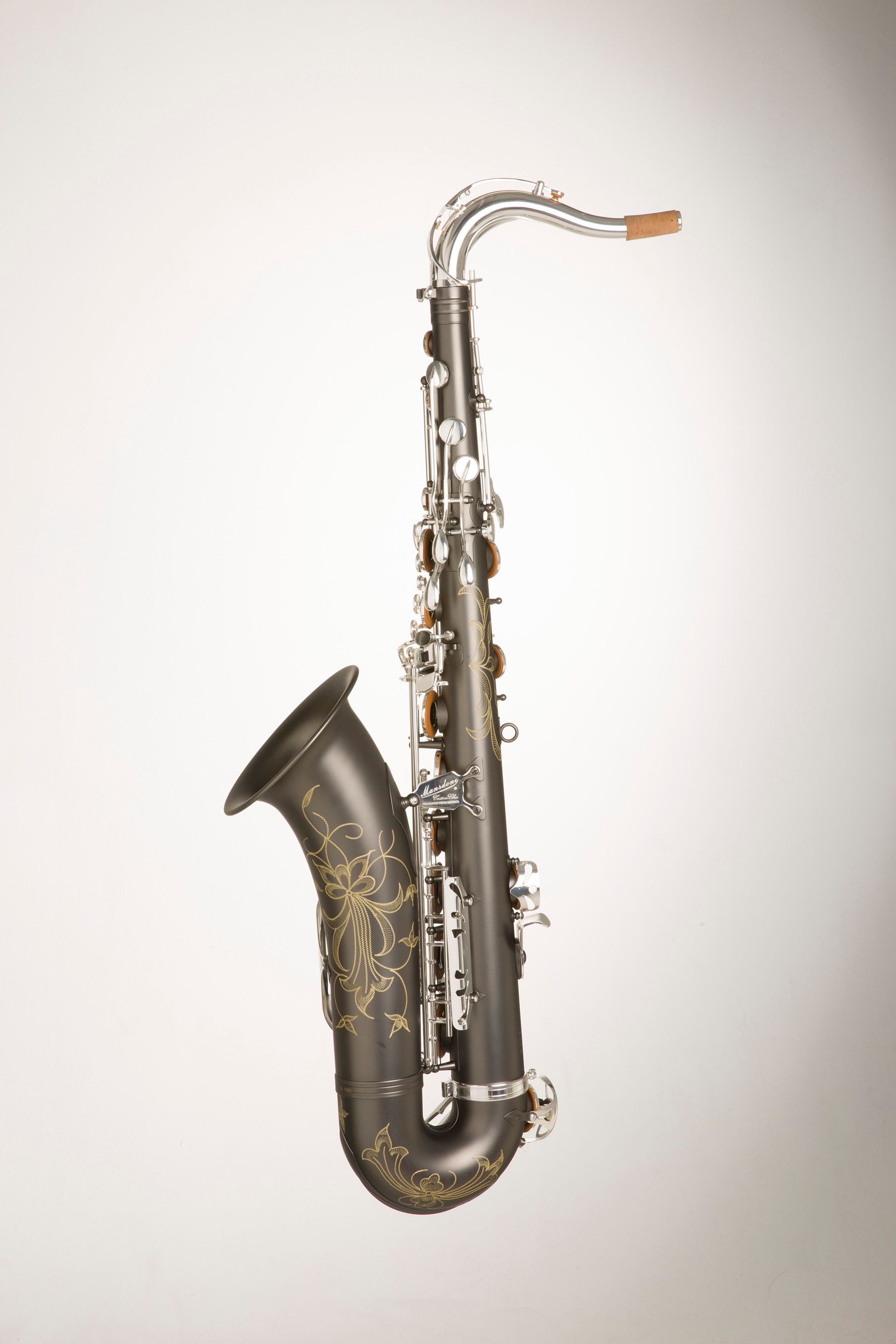 MBS-70 Black Nickel Body Silver Key Tenor Saxophone - MANSDONE