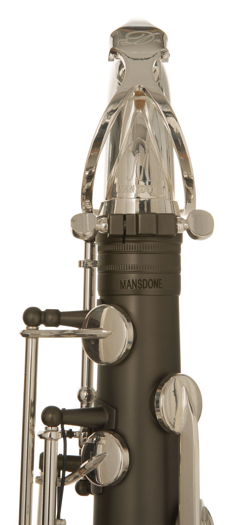 MBS-70 Black Nickel Body Silver Key Tenor Saxophone - MANSDONE