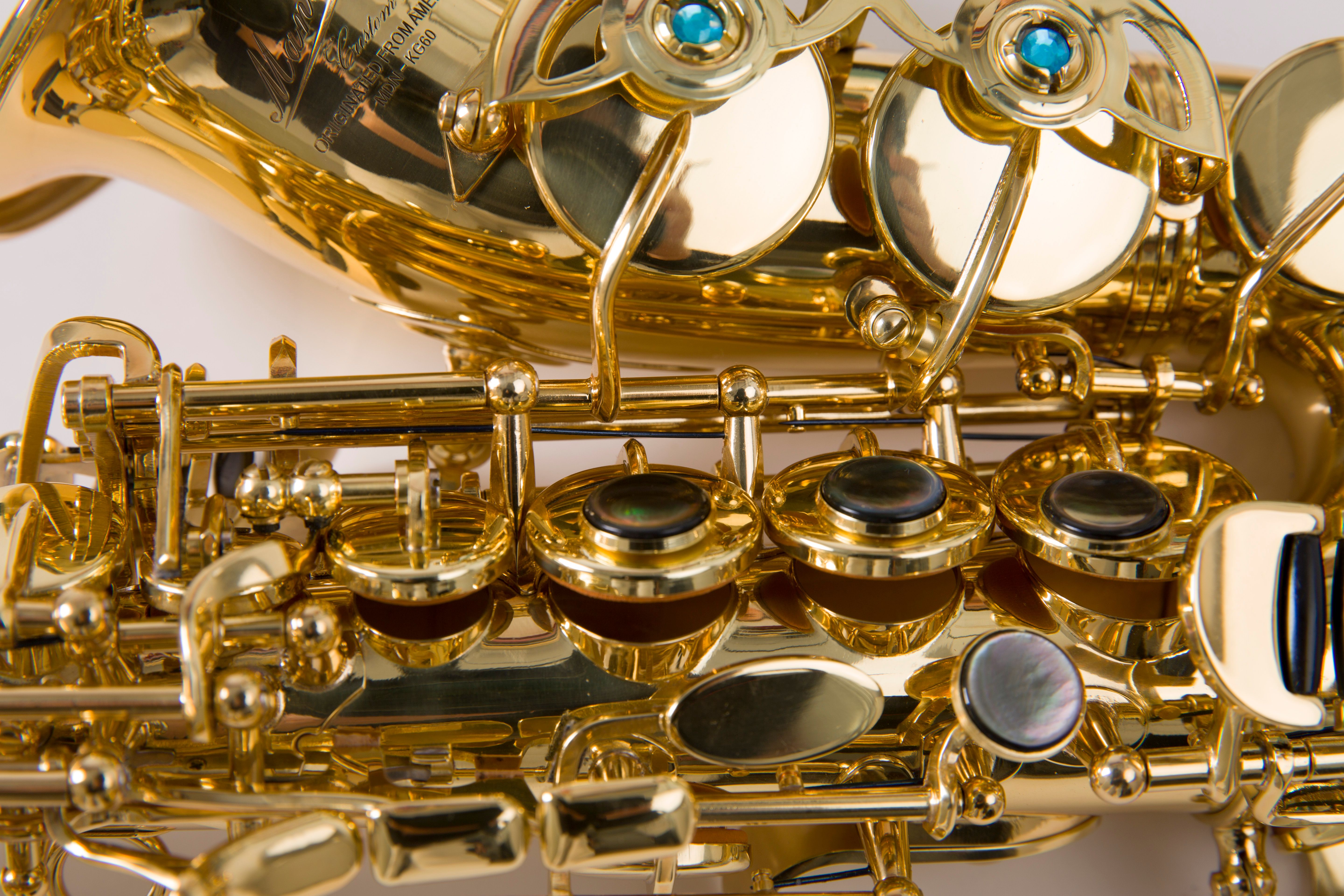 MG-60 Golden Curved Soprano Saxophone - MANSDONE Saxophone
