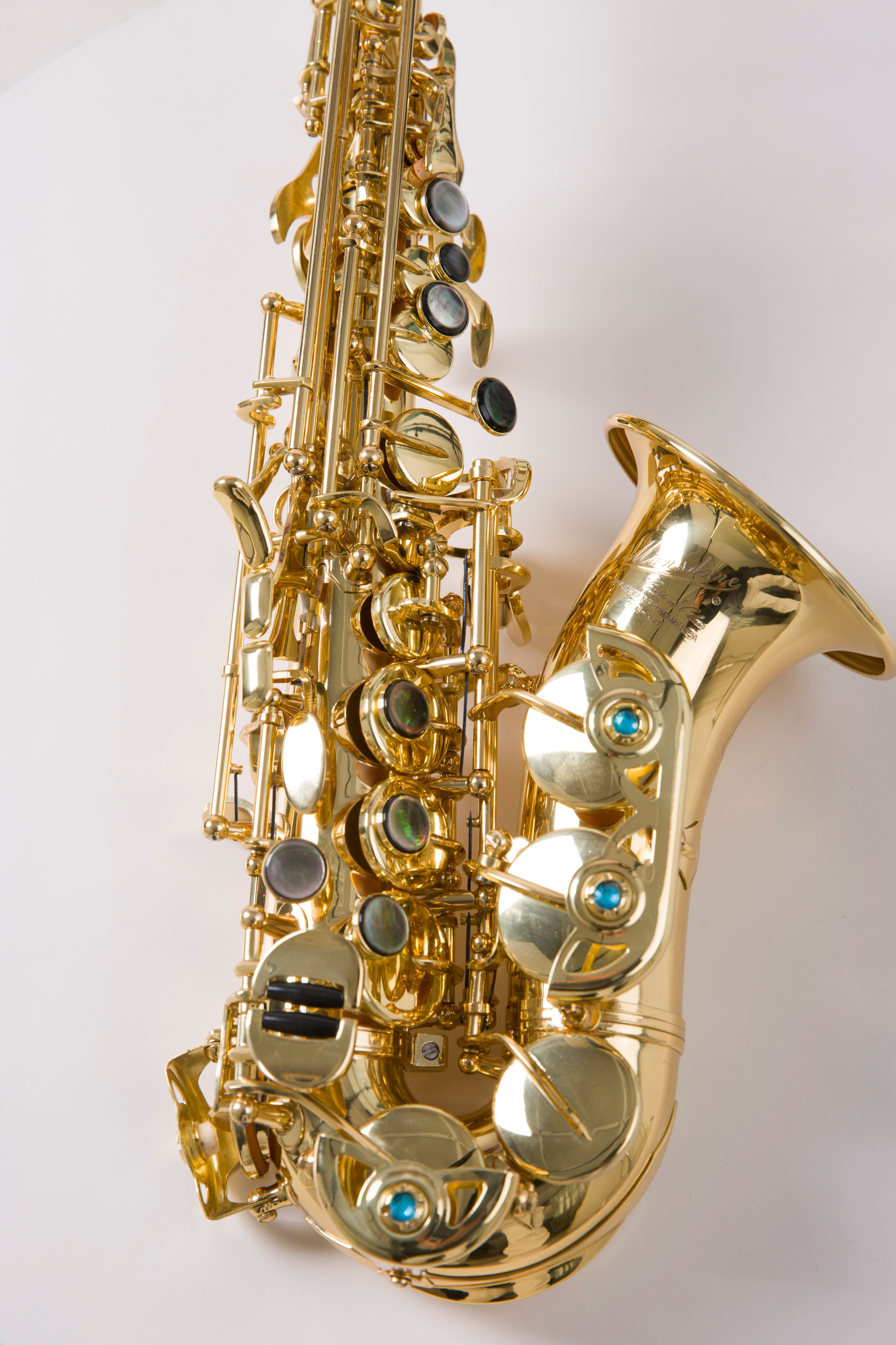 MG-60 Golden Curved Soprano Saxophone - MANSDONE Saxophone